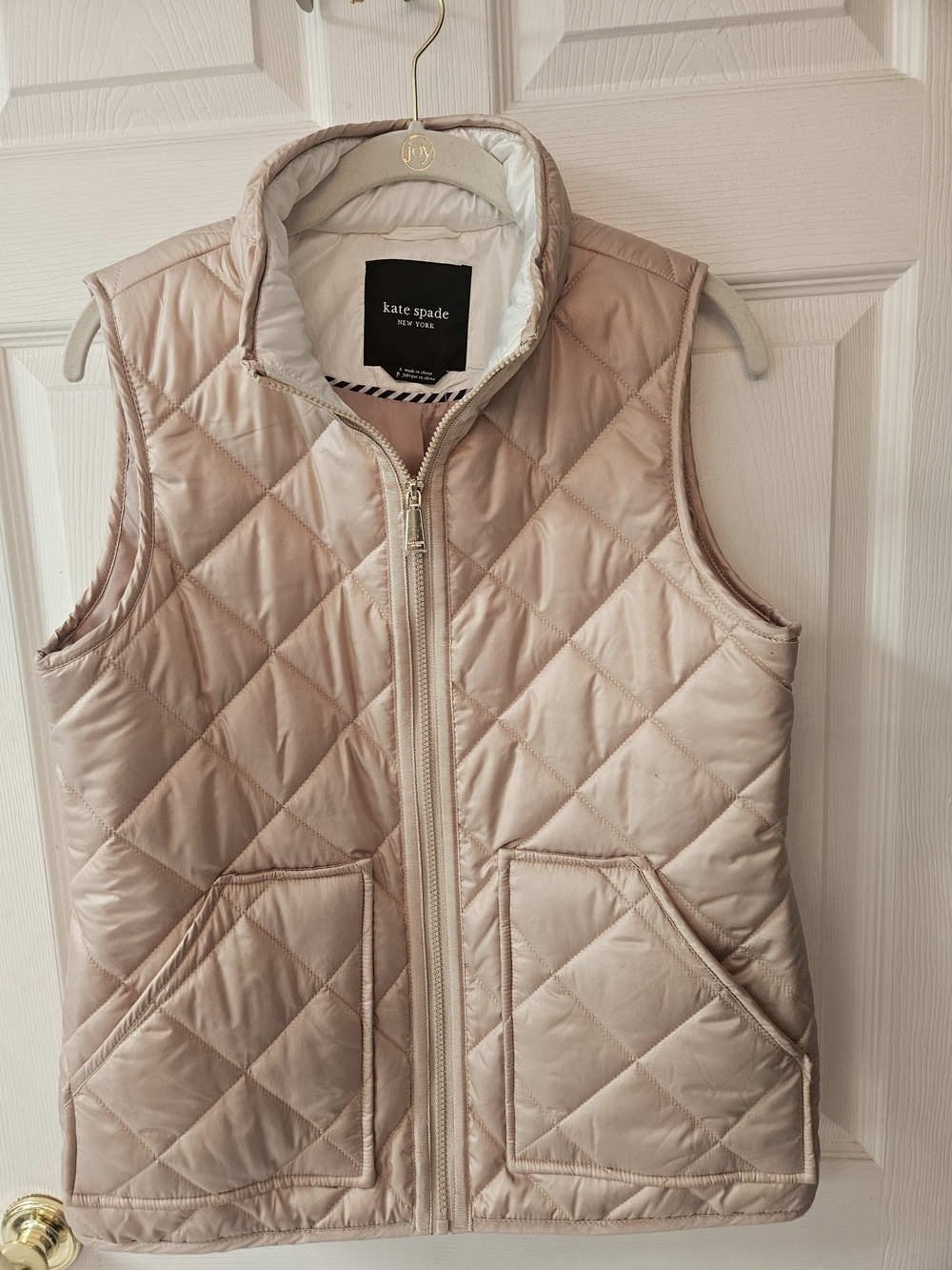 kate Spade Quilted Sleeveless Vest. NWT, Size S
